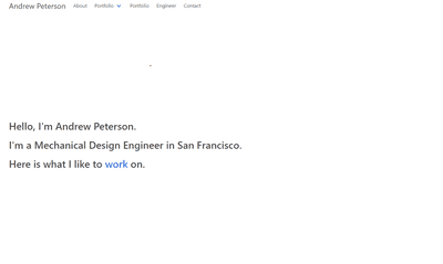 Personal Portfolio Website - Andrew Peterson